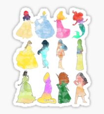 Princesses watercolor Sticker