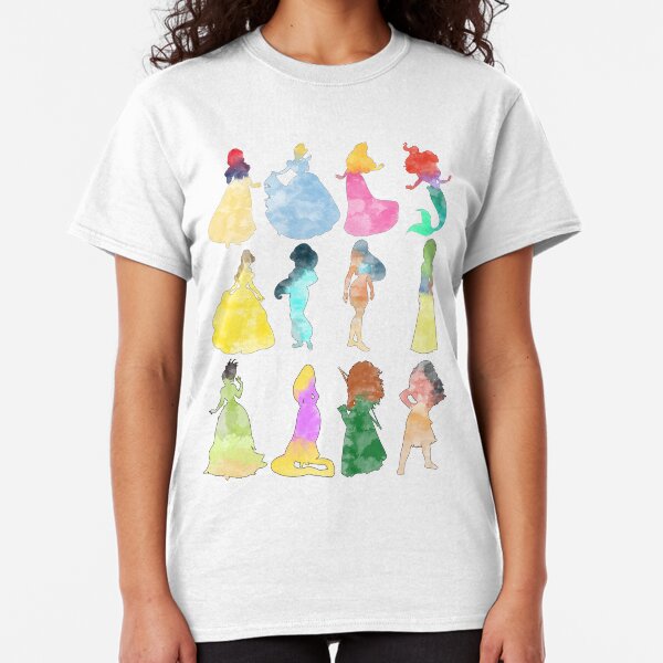 Princesses watercolor Classic T-Shirt