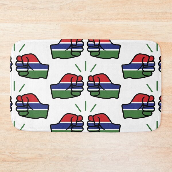 We Run Tings, Gambia (African Themed Merchandise) Bath Mat
