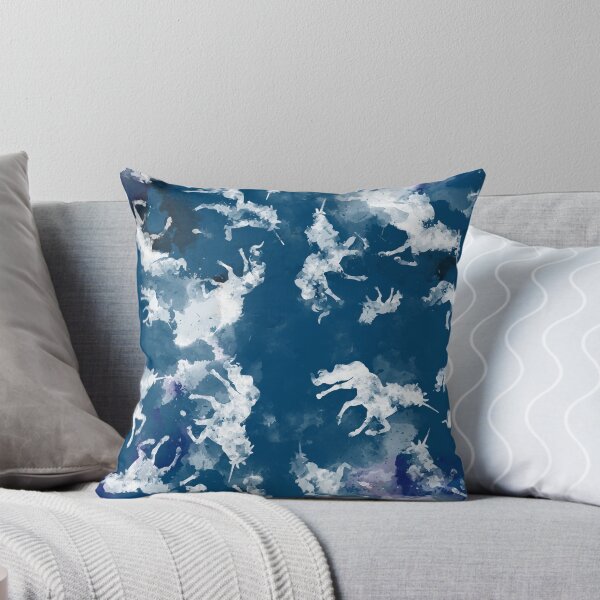 Unicorn Batik Throw Pillow