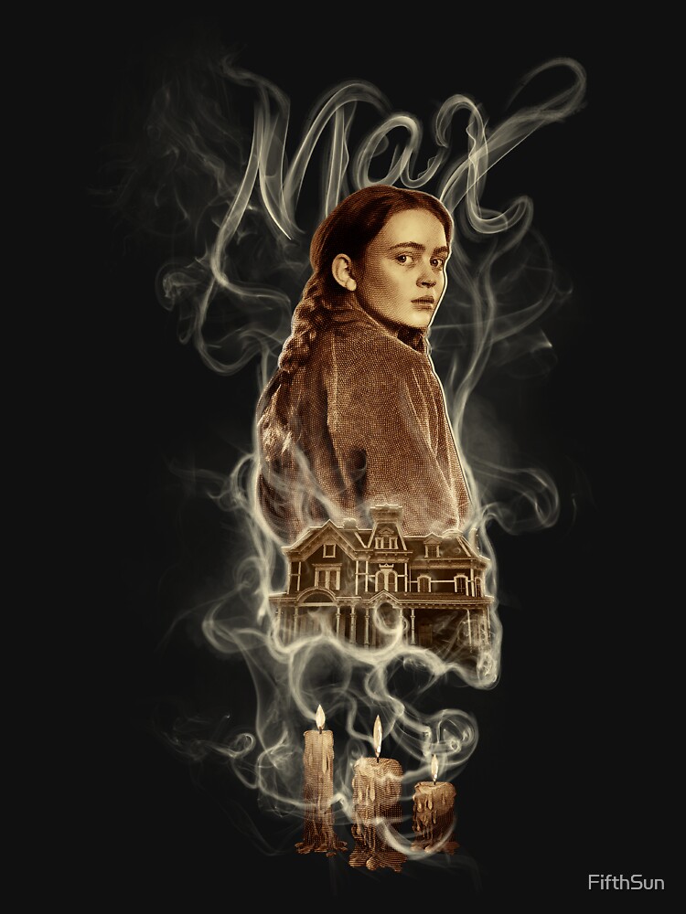 レディースファッション Stranger Things 4 Max Portrait Turn Around Premium T-Shirt Stranger Things 4 Max Portrait Turn Around