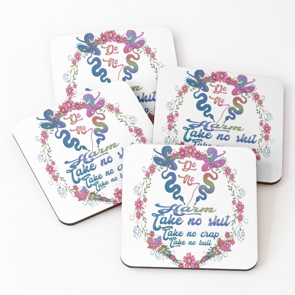 Item preview, Do no harm take no shit take no crap take no bull,,floral, designed and sold by Chakilogy.