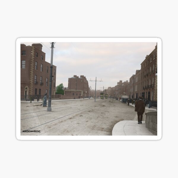 Artikel-Vorschau von Baggot Street, Dublin, Irland 1910, designt und verkauft von Marc Redmond.