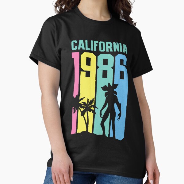 Item preview, Stranger Things 4 Demogorgon California 1986 designed and sold by FifthSun.