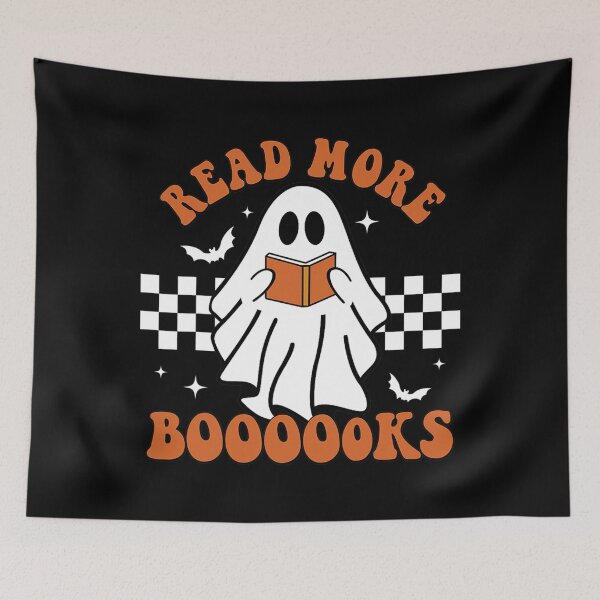 Item preview, Cute Booooks Ghost Read More Books Funny Teacher Halloween designed and sold by concretemariach.