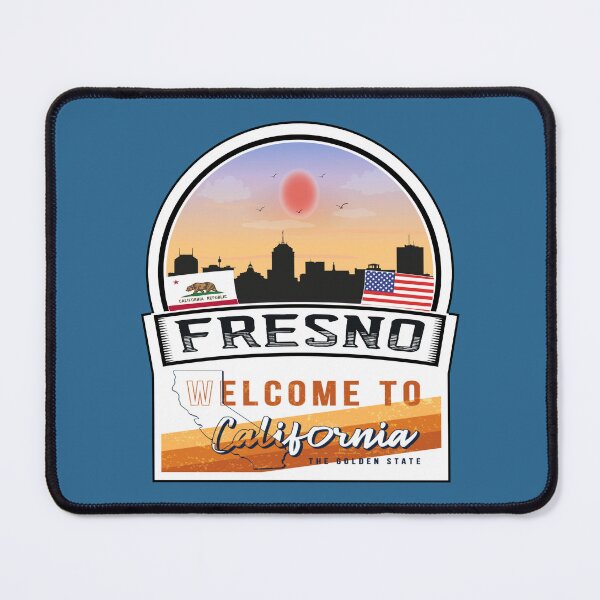 Item preview, Fresno, Welcome to California, The Golden State | U.S States and Cities Series -54 designed and sold by WorldStateArt.