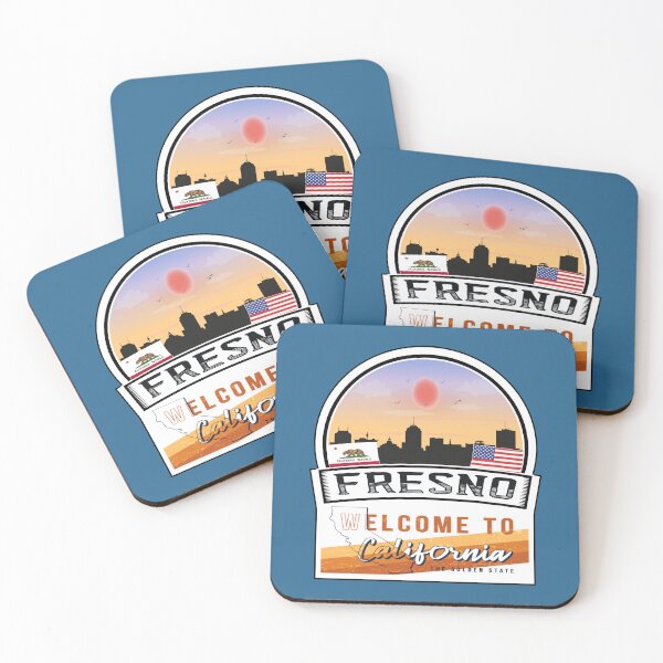 Item preview, Fresno, Welcome to California, The Golden State | U.S States and Cities Series -54 designed and sold by WorldStateArt.