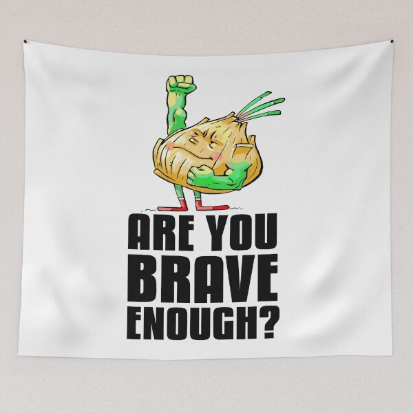 Item preview, Strong Onion Are You Brave Enough? Superhero designed and sold by ProjectX23.