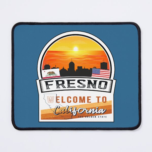 Item preview, Fresno, Welcome to California, The Golden State | U.S States and Cities Series -58 designed and sold by WorldStateArt.