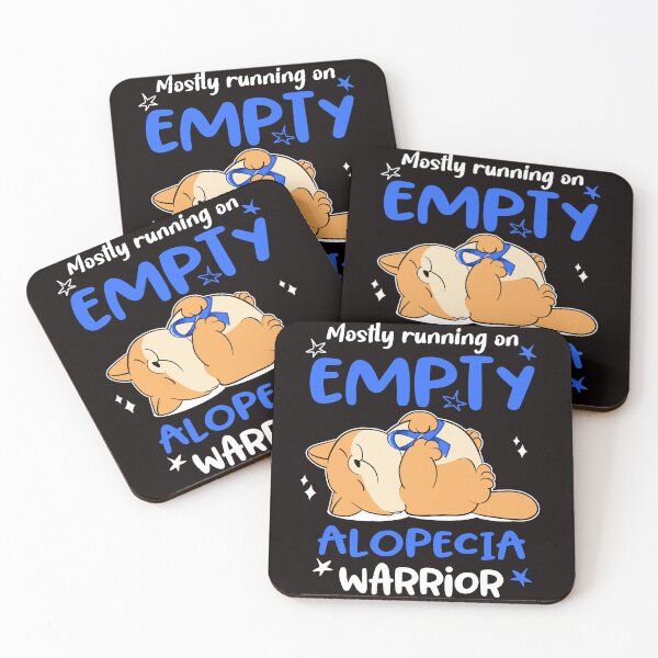 Item preview, Mostly running on Empty Alopecia Warrior designed and sold by ElizabethS809.