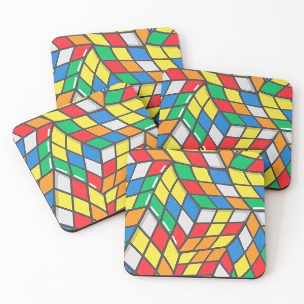 Item preview, Patrón de cubo Rubix colorido deformado designed and sold by vron615.