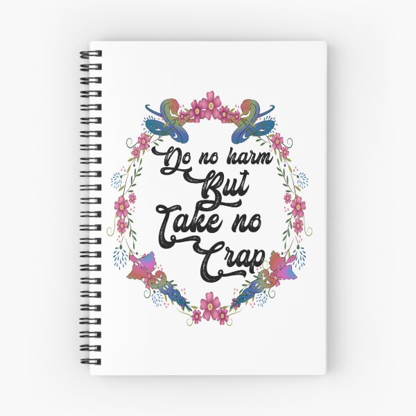 Item preview, Do no harm but take no crap,,floral,V667.  designed and sold by Chakilogy.