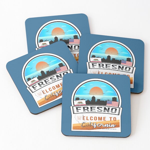 Item preview,  Fresno, Welcome to California, The Golden State | U.S States and Cities Series -65 designed and sold by WorldStateArt.