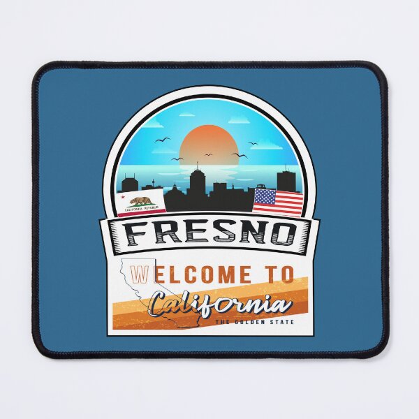 Item preview,  Fresno, Welcome to California, The Golden State | U.S States and Cities Series -65 designed and sold by WorldStateArt.