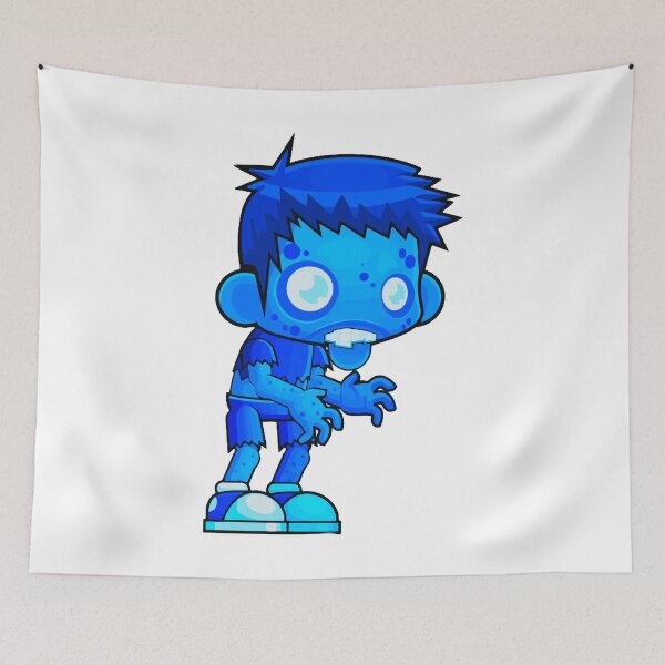 Item preview, Funny Blue Zombie, Halloween Zombie designed and sold by Dven-Clothes.