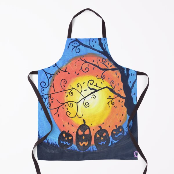 Item preview, Midnight Pumpkin Moon - Original artwork Dody Denman designed and sold by MoxyMermaid.