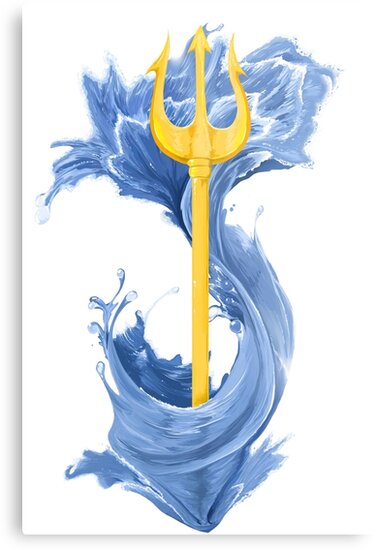 "Poseidon Trident" Metal Print by AbbyStabby | Redbubble