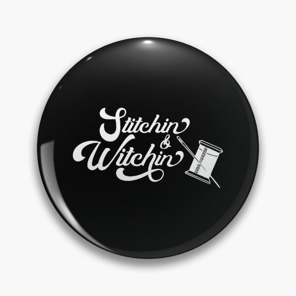 Item preview, Stitchin and Witchin Sewing Witchcraft Stitching Humor designed and sold by itsrturn.