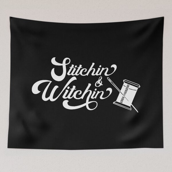 Item preview, Stitchin and Witchin Sewing Witchcraft Stitching Humor designed and sold by itsrturn.