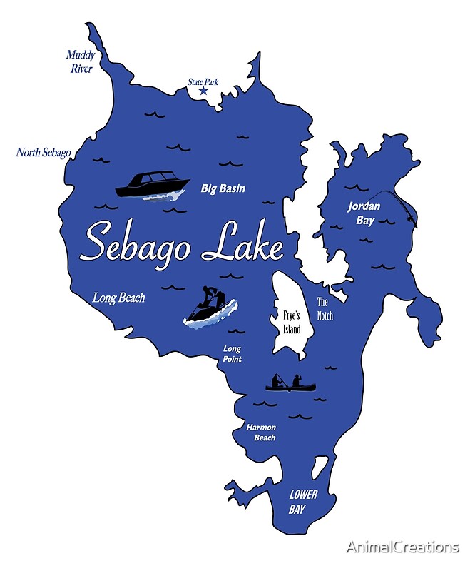 Sebago Lake Chart