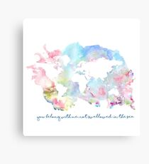 You belong with me not swallowed in the sea Canvas Print