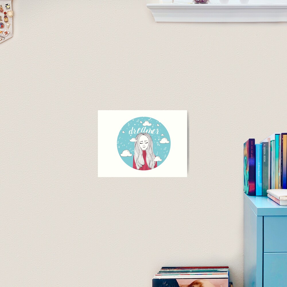 Dreamer Girl Illustration Art Print