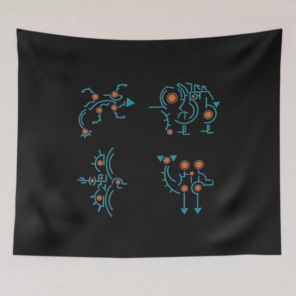 Item preview, divine beasts blue designed and sold by Tillylamber.