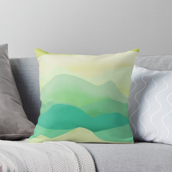 Item preview, hills, dunes, sunset, dawn, green, geometry, colored waves, sand designed and sold by Maria Mihailova.