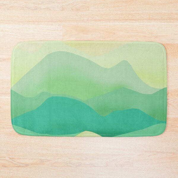 Item preview, hills, dunes, sunset, dawn, green, geometry, colored waves, sand designed and sold by Maria Mihailova.