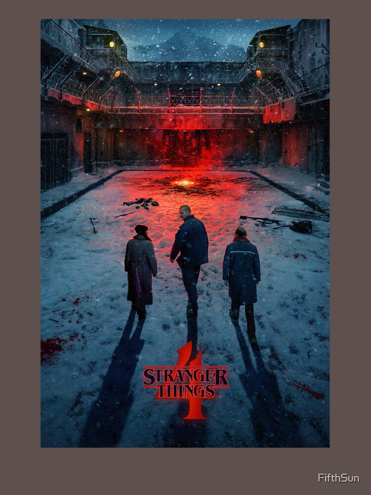 Disover Stranger Things 4 Group Snowy Russian Poster | Essential T-Shirt 