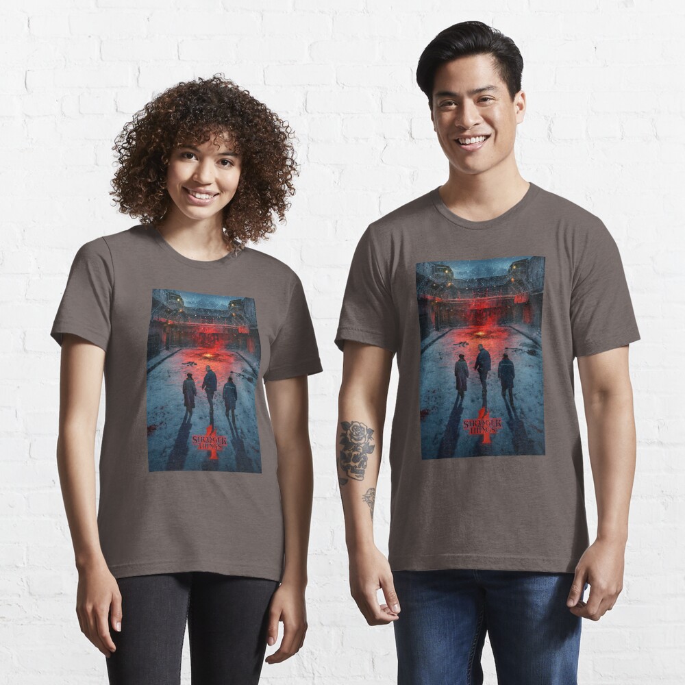 Discover Stranger Things 4 Group Snowy Russian Poster | Essential T-Shirt 