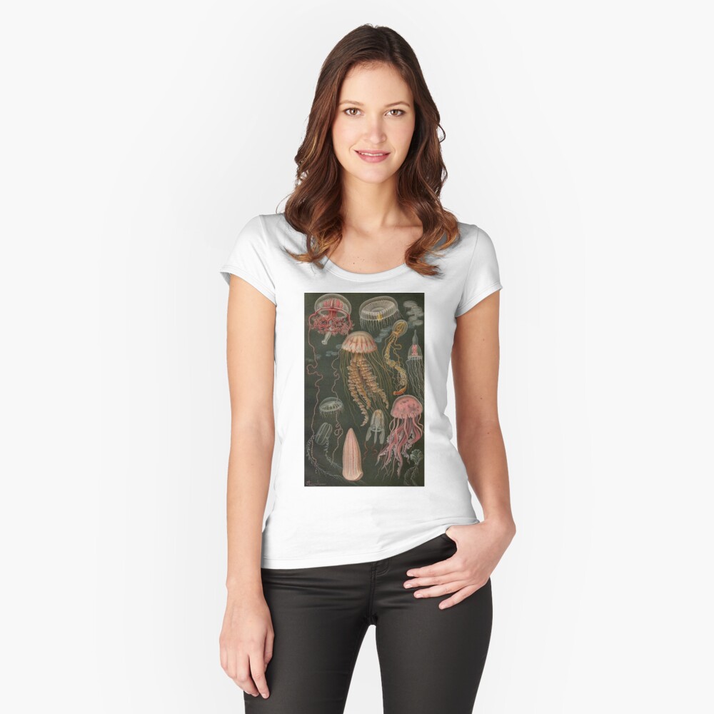 Vista previa del artículo con la obra «Camiseta entallada de cuello ancho», diseñado y vendido por abby-r2624.