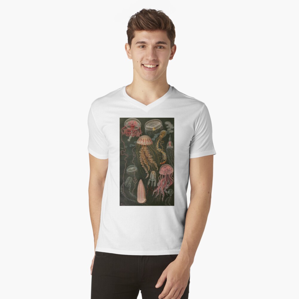Vista previa del artículo con la obra «Camiseta de cuello en V», diseñado y vendido por abby-r2624.