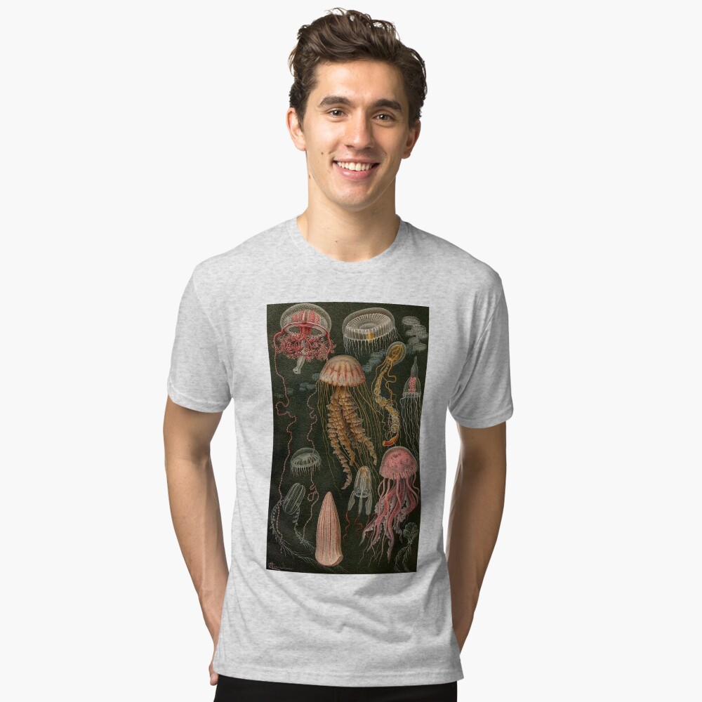 Vista previa del artículo con la obra «Camiseta de tejido mixto», diseñado y vendido por abby-r2624.
