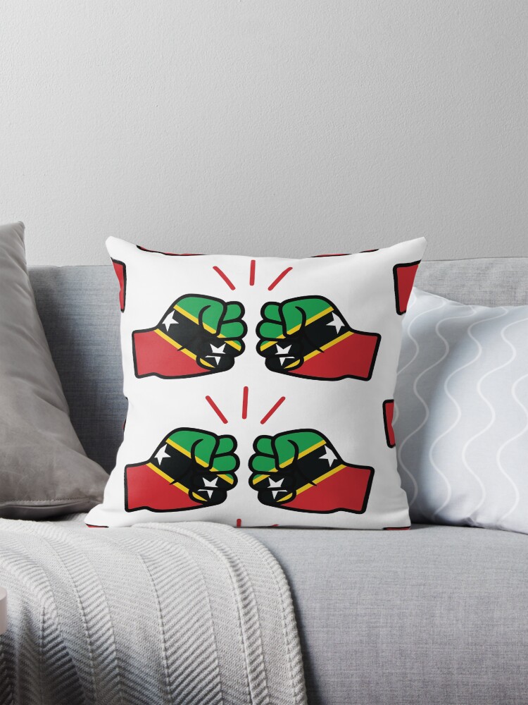 Thumbnail 1 of 4, Pillow, We Run Tings, St. Kitts & Nevis (Caribbean/West Indian Themed Merchandise) designed and sold by ChiefClothingUK.
