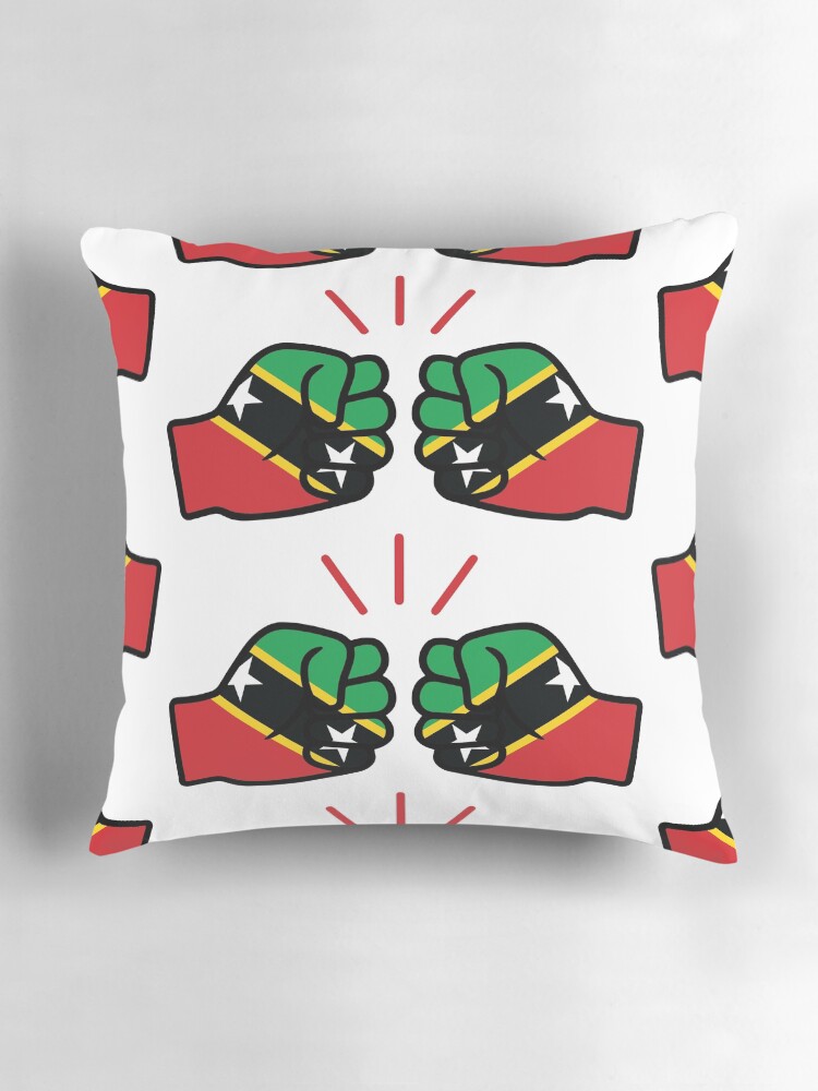 Thumbnail 3 of 4, Pillow, We Run Tings, St. Kitts & Nevis (Caribbean/West Indian Themed Merchandise) designed and sold by ChiefClothingUK.