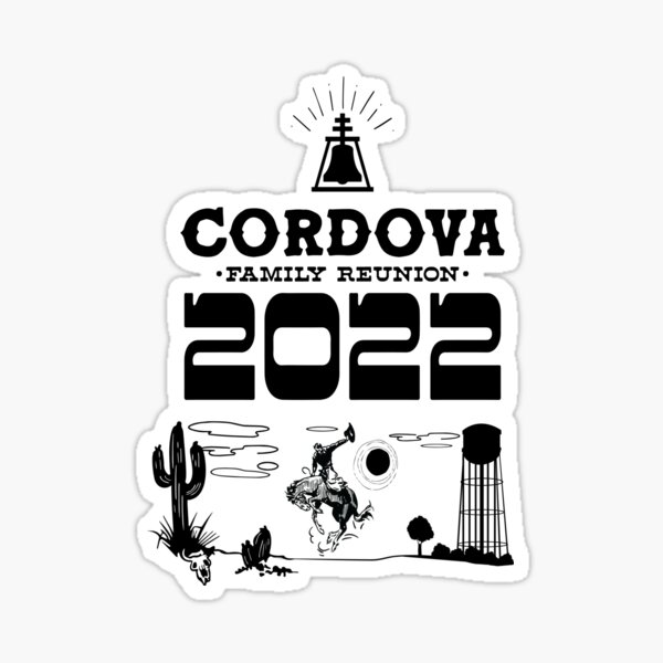 Copy of CattleCall-Cordova-Reunion-Black Sticker