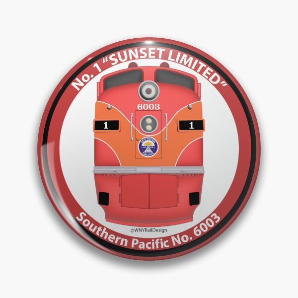 Item preview, Southern Pacific E7 "Sunset Limited" Circle Design designed and sold by WNYRailDesign.