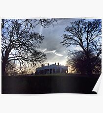 December Twilight at Monticello Poster