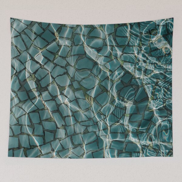 Item preview, beautiful clear pool water reflecting in the sun designed and sold by Asombrosa.