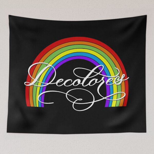 Artikelvorschau, DeColores Cursillo Rainbow Faith Religion (Schwarz) entworfen und verkauft von Gsallicat.