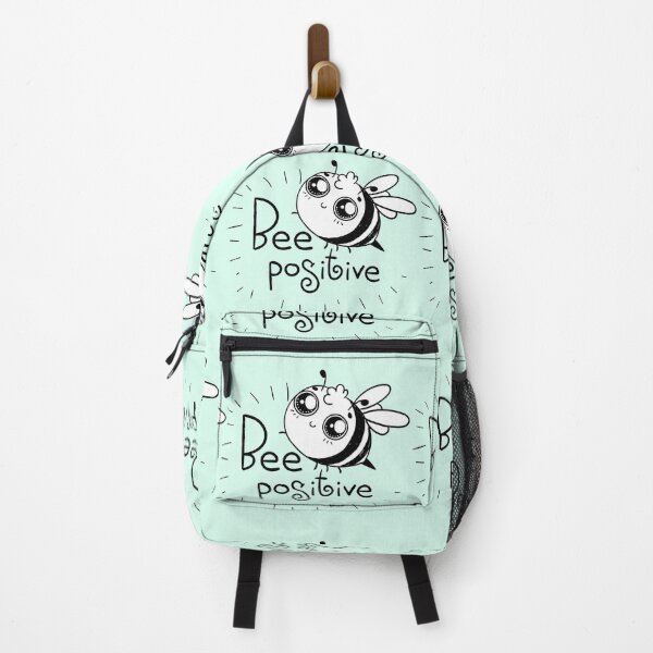 Item preview, Bee positive shits, bee positive hats, bee positive shower curtain, bee positive backpack, bee positive dress, bee positive phone cases designed and sold by Poussyarts.