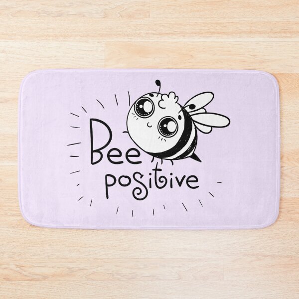 Item preview,   Bee positive shits, bee positive hats, bee positive shower curtain, bee positive backpack, bee positive dress, bee positive phone cases  designed and sold by Poussyarts.
