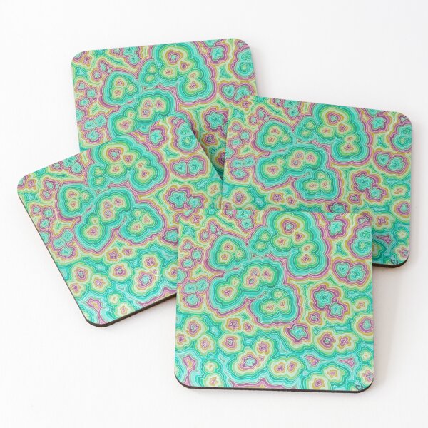 Item preview, Zen Doodles in Pinks & Greens Light designed and sold by Sarah Kurdila.