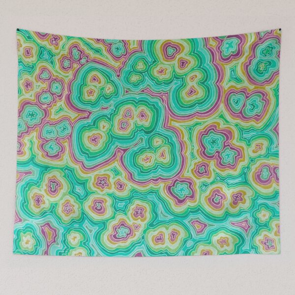 Item preview, Zen Doodles in Pinks & Greens Light designed and sold by Sarah Kurdila.