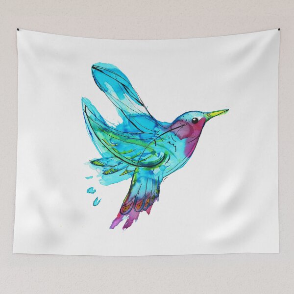 Item preview, Blue Colibri designed and sold by Pintarrajearte.