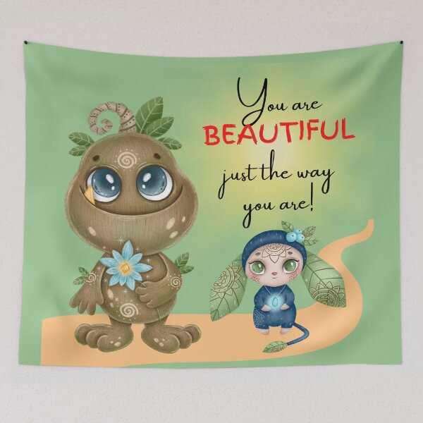 Item preview, You are BEAUTIFUL just the way you are! designed and sold by Edenglow Prints & Peculiars.