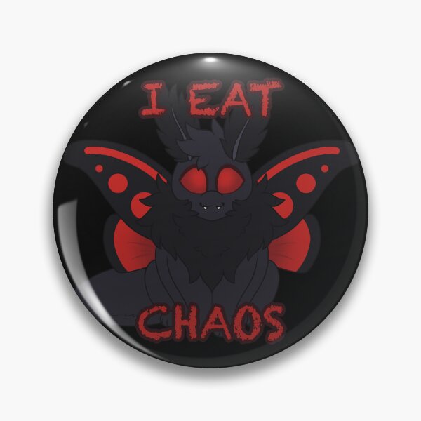 Item preview, I Eat Chaos ( cinnabar / Mothman ) designed and sold by Contaminated Cryptid.
