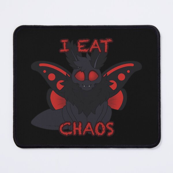 Item preview, I Eat Chaos ( cinnabar / Mothman ) designed and sold by Contaminated Cryptid.