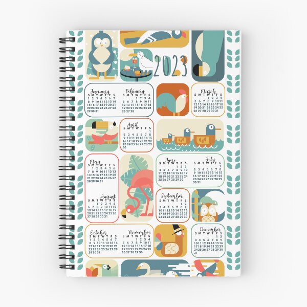 Item preview, Another relaxing year - 2023 calendar designed and sold by yfpatterndesign.